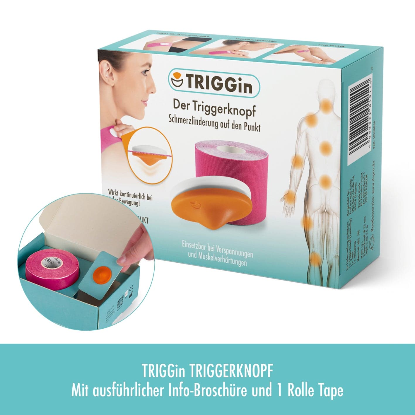 Triggerknopf TRIGGin Der Triggerknopf për lehtësim dhimbjeje