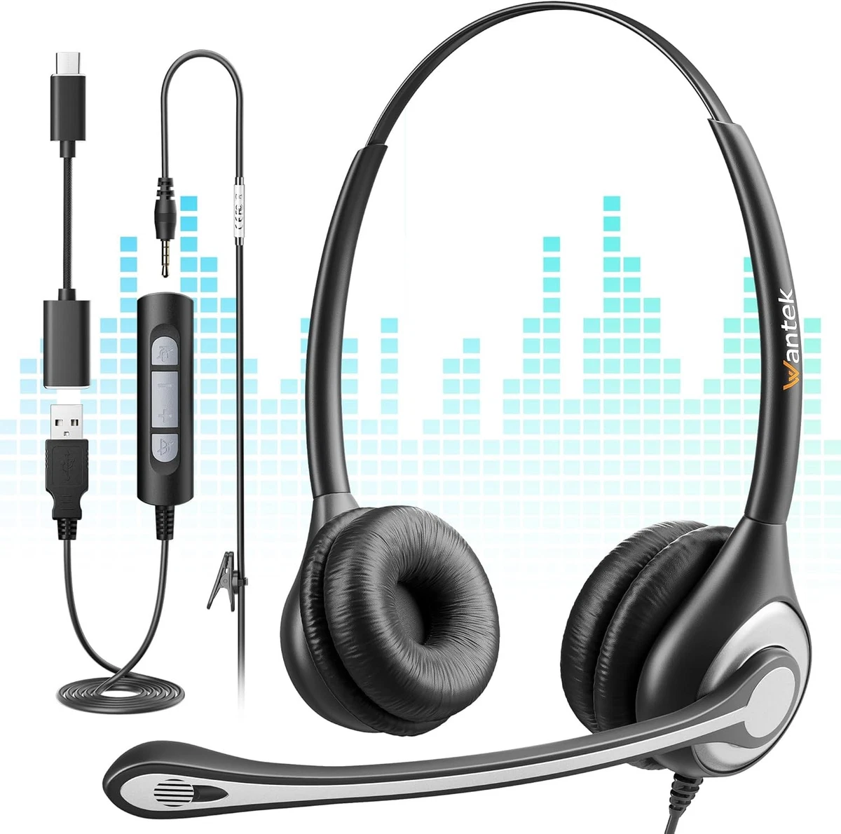 Kufje Wantek 602F Series Headset — foto 1