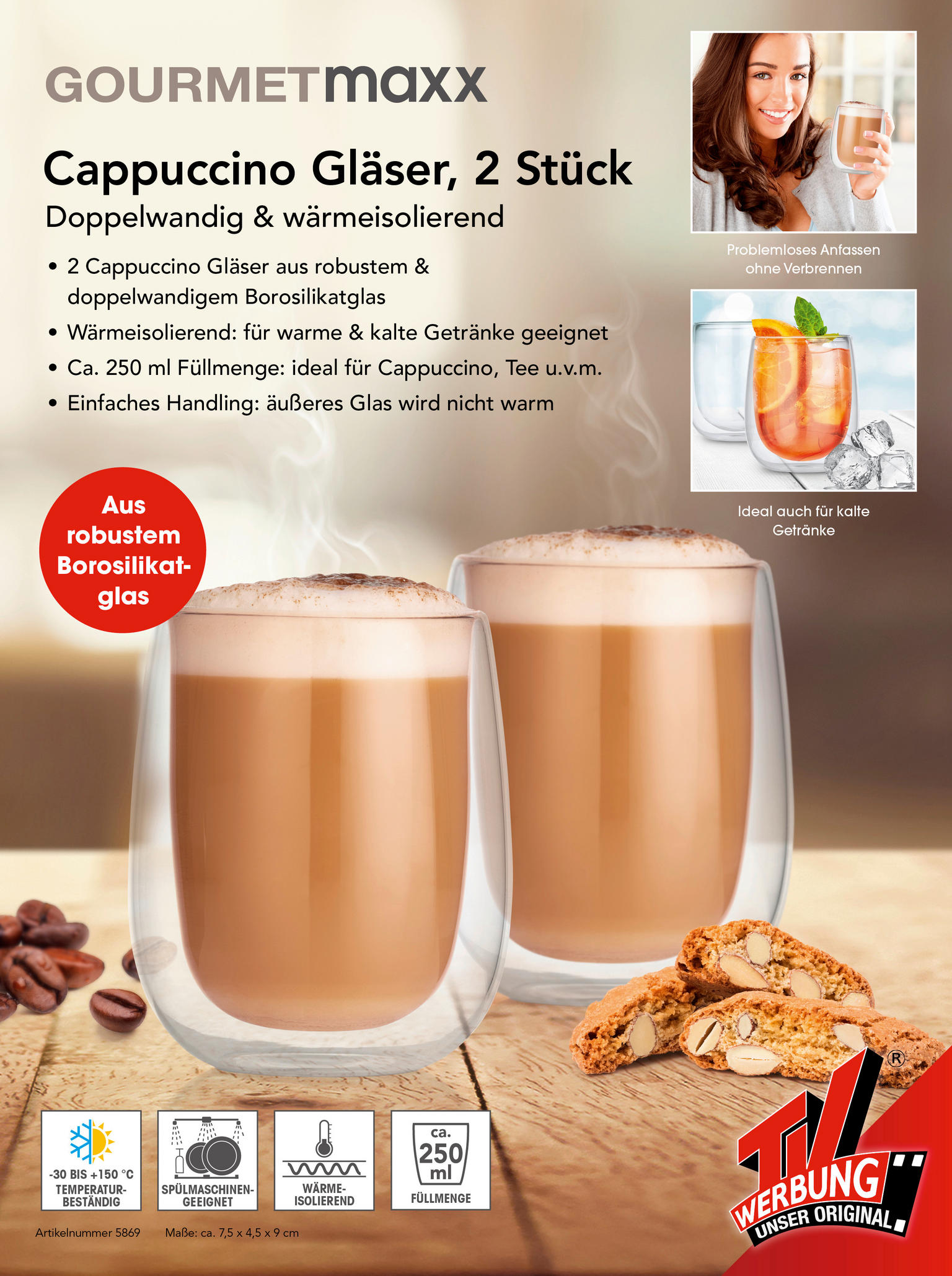Gota për Cappuccino GOURMETmaxx 2 copë — foto 2