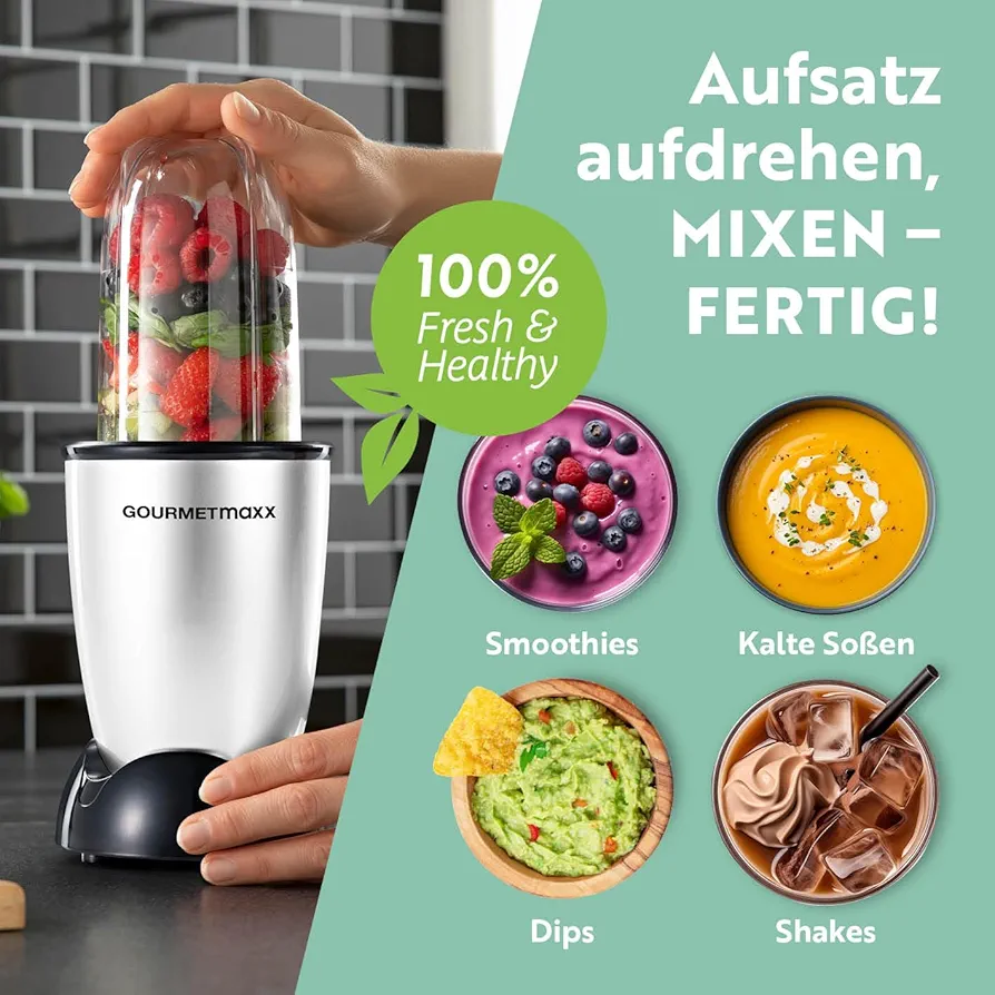 Blender GOURMETmaxx Nutri Mixer 500W — foto 3