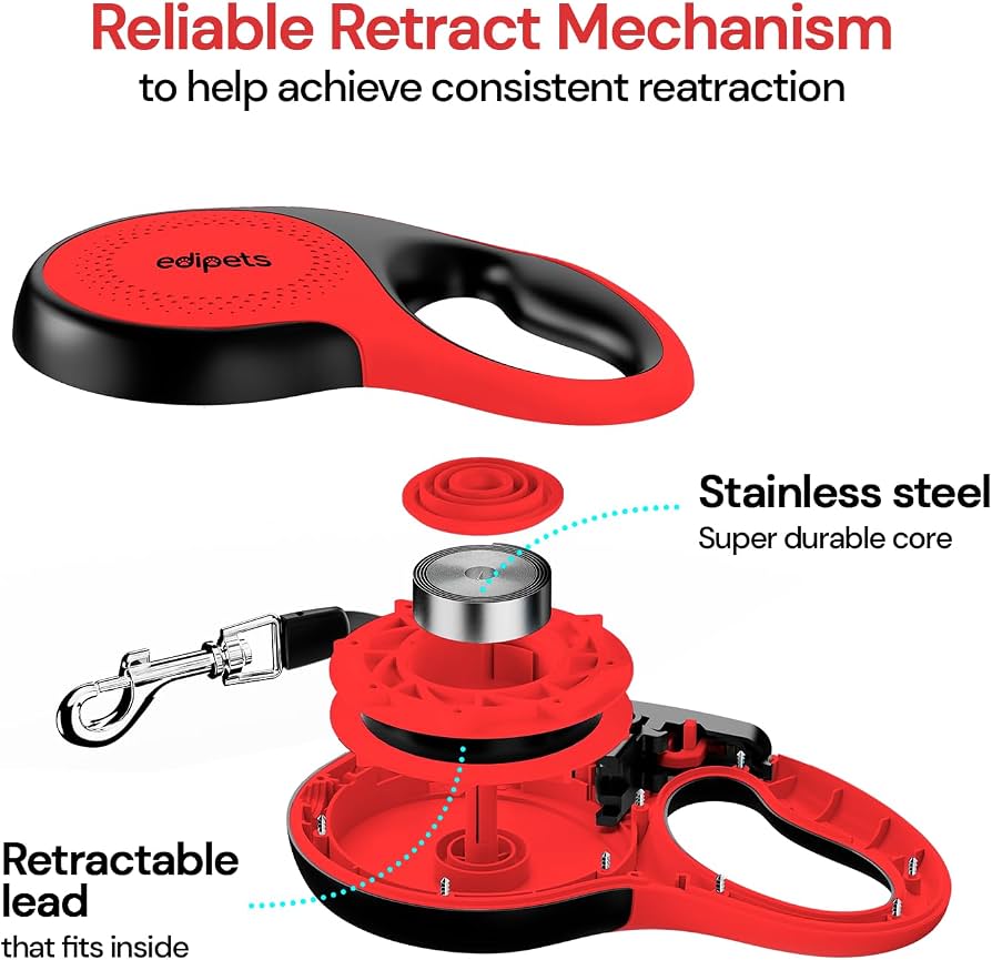 Leash për Qen Edipets 8M Retractable — foto 3