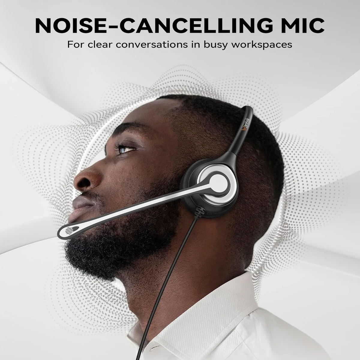 Kufje Wantek 602F Series Headset — foto 4