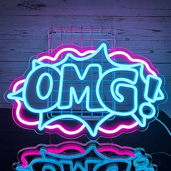 Dritë Neon OMG me USB dhe përmasa 16.73x10.2 inch — foto 3