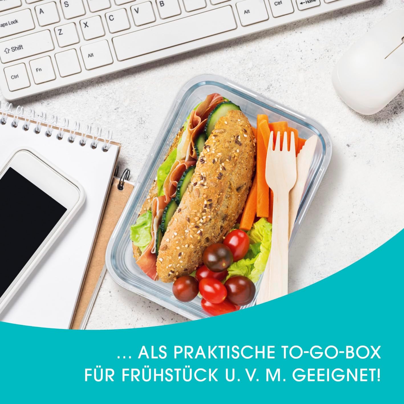 Kuti për ruajtjen e ushqimit GOURMETmaxx 4-pjesëshe — foto 7