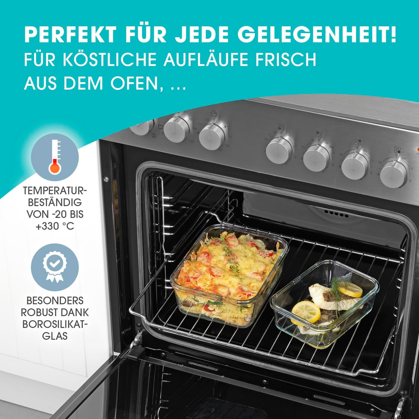 Kuti për ruajtjen e ushqimit GOURMETmaxx 4-pjesëshe — foto 6