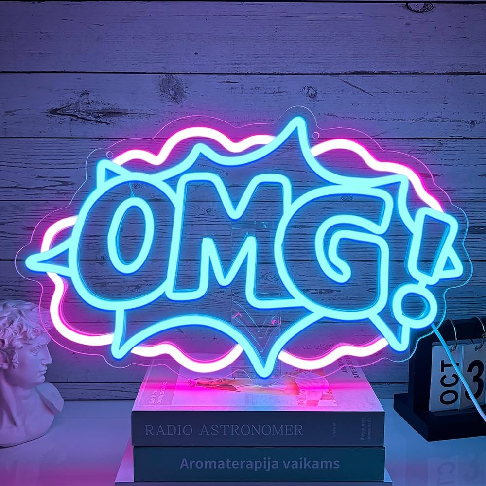 Dritë Neon OMG me USB dhe përmasa 16.73x10.2 inch — foto 2