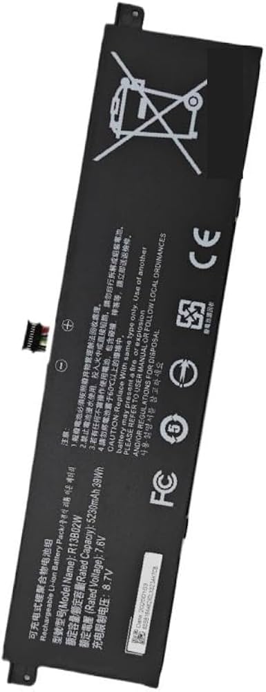 Bateri Laptopi R13B02W 5230mAh 39Wh — foto 3