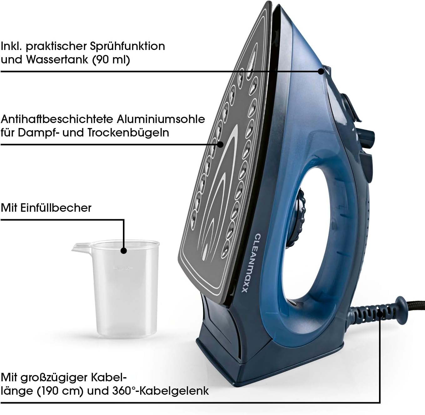 Hekur me avull CLEANmaxx 2200W — foto 5